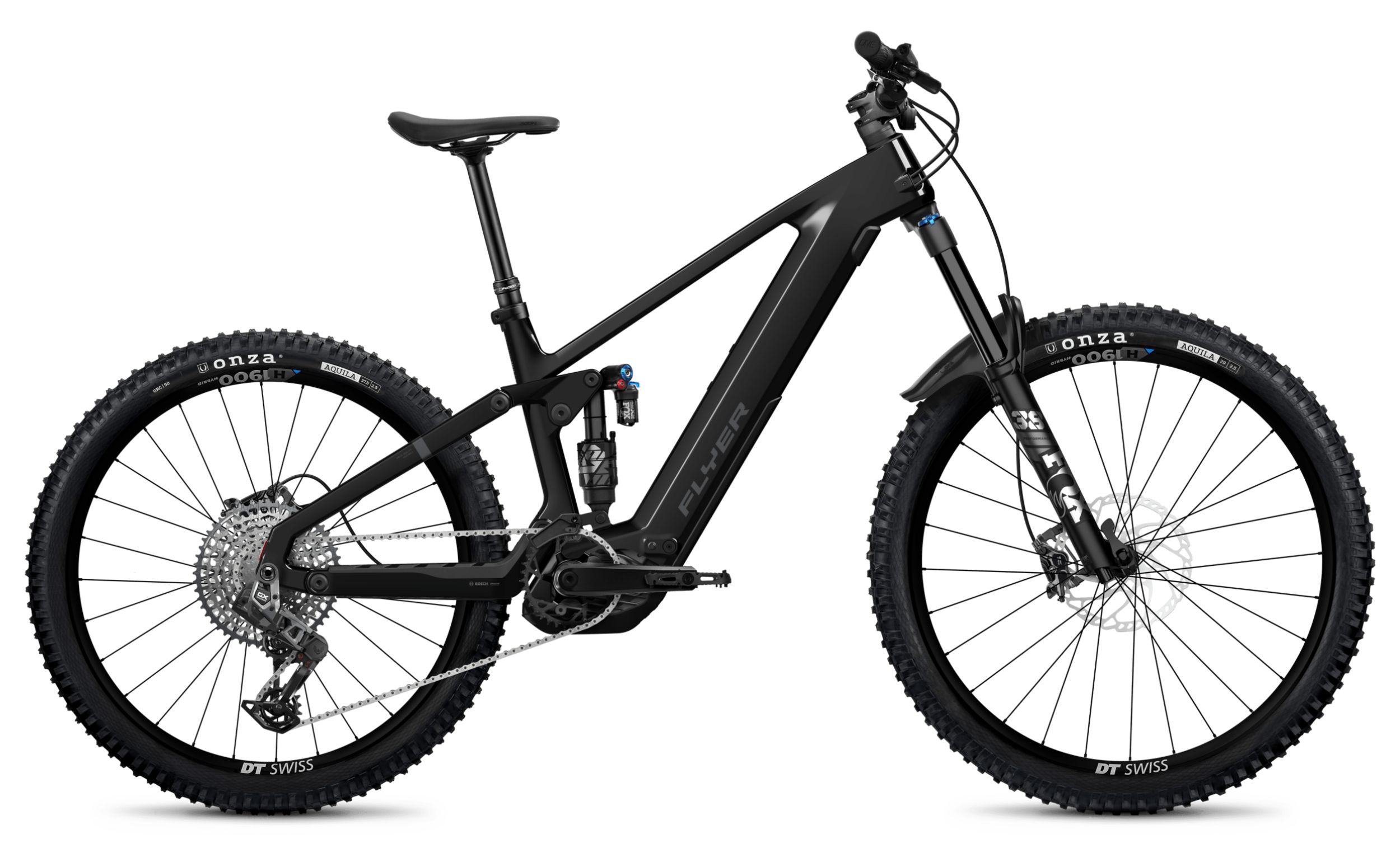 Flyer-Uprock-Evo-X-8.50-black-Seitenansicht-rechts.jpg Flyer G2 Uproc EVO:X 8.50 Performance Line CX 800Wh – Bild 1