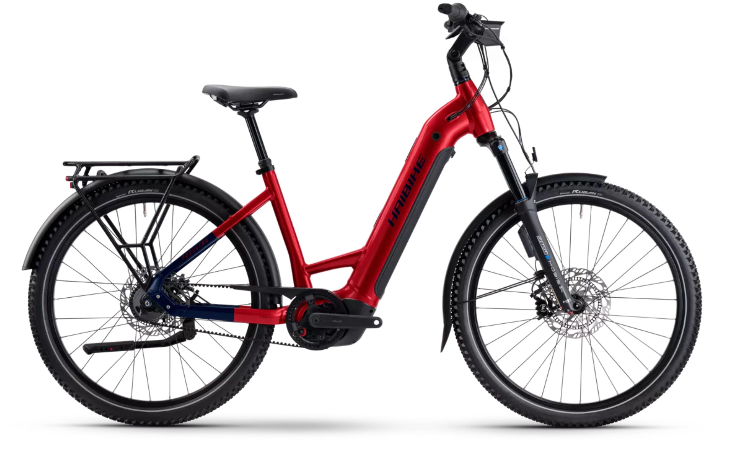 Haibike-Trekking-9-ABS-low-red-Seitenansicht-rechts.jpg Haibike TREKKING 9 ABS 27.5 Zoll Performance CX 800Wh – Bild 1