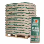 Pellets VanRoje nach DIN Plus und EN Plus – Palette mit 65 Säcken à 15 kg