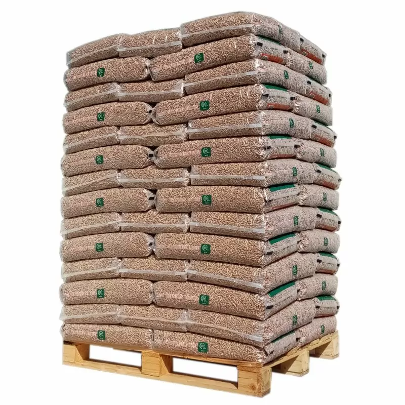 Bois-sec-palette-pellet-Belgique-03.webp Pellets Natural Energie aus 100 % naturbelassenem Nadelholz – Palette mit 65 Säcken à 15 kg – Bild 1