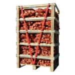 Palette mit 84 Säcken extra trockenem Eichen-Brennholz, 100 % garantiert