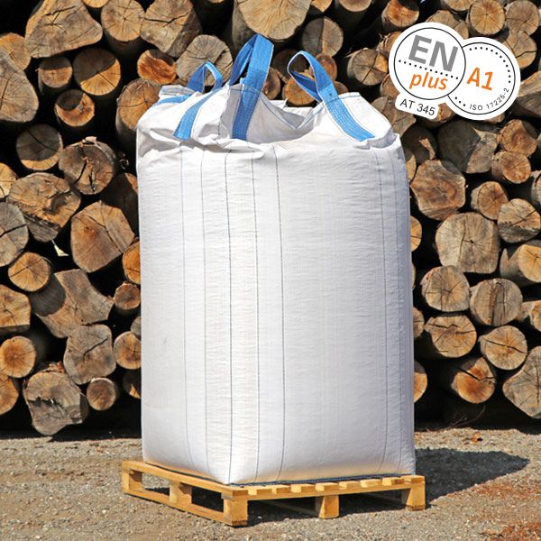Pellets-in-Big-Bag.jpg Pellets Big Bag 1000kg – ENplus® A1 – Bild 1